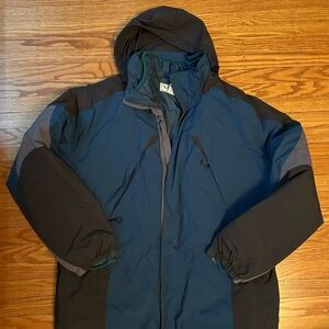 L.L. Bean Men's Blue and Gray 3 in One Performance Jacket